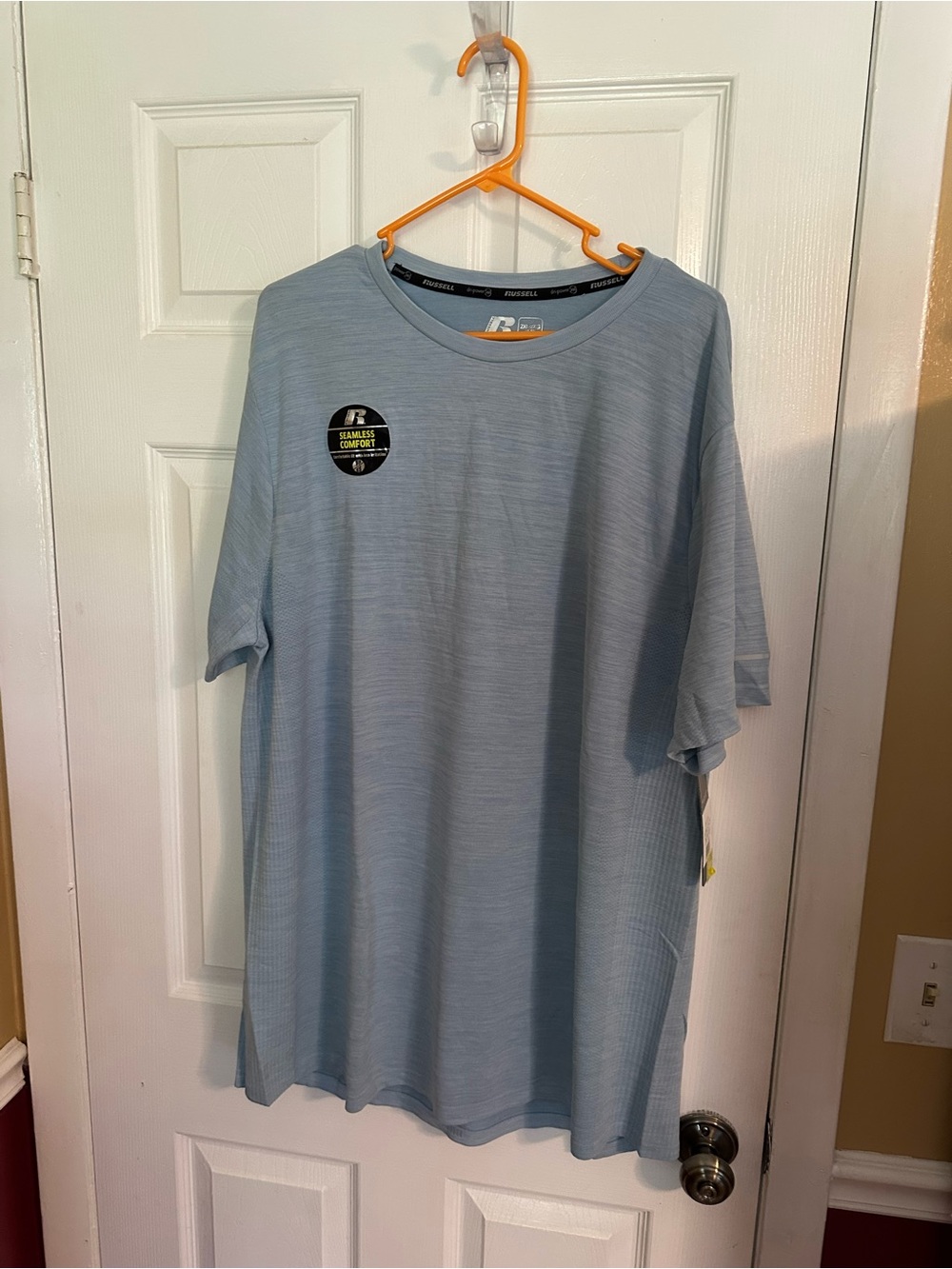 Russell Athletic Light Blue Short Sleeve Crewneck T-Shirt